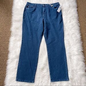 🆕Cold water Creek Women’s High Rise Straight Leg Denim Jeans Size 18